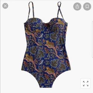NWT J. Crew Underwire one-piece swimsuit